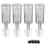 Fermentation Lids Airlock Kit with 6Stopper,Air Locks Fermentation Airlock Beer Wine Kombucha Brewin