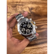 Seiko Mod Daytona Stainless steel Quartz Movement