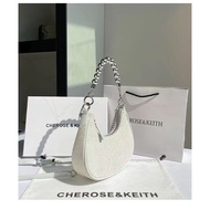 Elegant Denim Moon Axillary Bag Women Handbag Crossbody Single Shoulder