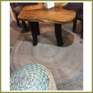 ◐ ◈ ✗ GA-A008 - Abaca Round Carpet Green - Small sizes - Natural material - 40 & 60 inches