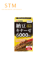 日本YUWA 高濃度活性納豆激酶 6000FU (60粒腸溶性軟膠囊)-7894