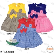 BAYIe - Girls' Balloon Dress with Ribbon Combination PLANET KIDS