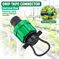 Drip Tape Connector - End Line Plug | Hydroponic Irrigation Driptape Hose Connector - Stopper End Co