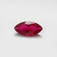 3A Cubic Zirconia Stone (AAA) Ruby 5 - Marquise Cut