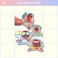 AO3 Archive of Our Own Holographic Sticker