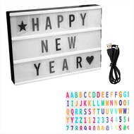Cinema Light Box Personalized Neon Signs Warm White LEDs Lightbox with Letters Numbers Symbols