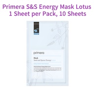 Primera S&S Energy Mask Lotus, 1 Sheet per Pack, 10 Sheets