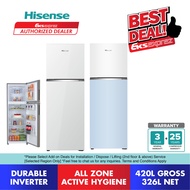 Hisense 2 Door Inverter Fridge (420L) RT469N4AWU / RT469N4AW-LBU No frost Refrigerator