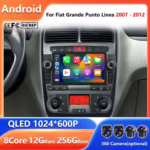 7'' Android Car Multimedia Player For Fiat Grande Punto Linea 2007 - 2012 GPS Carplay Radio Stereo 5