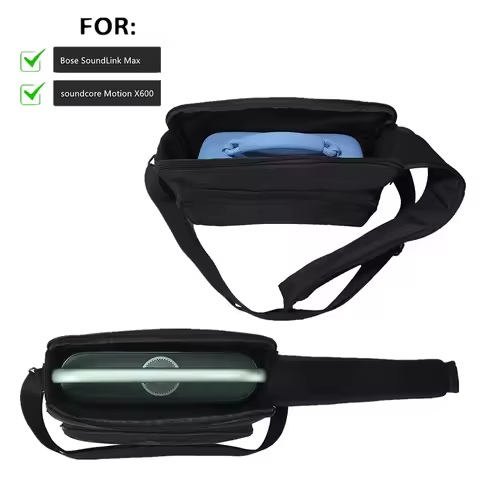 Travel Carrying Case Cover Bag with Mesh Pocket Carry Shoulder Bag Storage Box for Soundcore Motion 