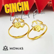 Cincin Love Leaf Padu Emas 916 Original Cincin Emas 916 Tulen Cincin Bajet Emas 916 Cincin Murah Ema