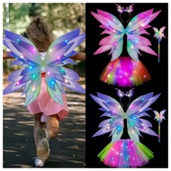Glowing Wing Fairy Wings Soft Fabric Fairy Wings Enchanting Glowing Butterfly Wings Light Up Fairy
