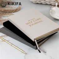 KIKIFA Gratitude Journal, A5 English Version Five-minute Journal, Journal Notebooks Cloth Cover Wate