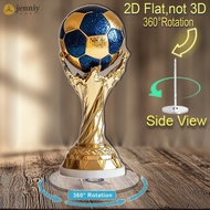 2D Rotating Acrylic Football Ornament - World Cup Fan Gift Desktop Decoration