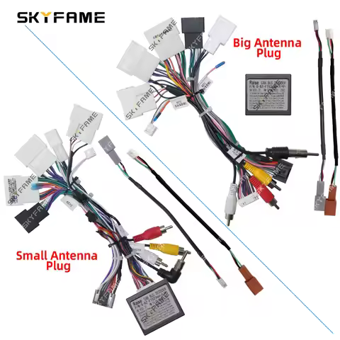 SKYFAME Car 16pin Wiring Harness Adapter Canbus Box Decoder For Toyota RAV4 Wildlander Highlander Si