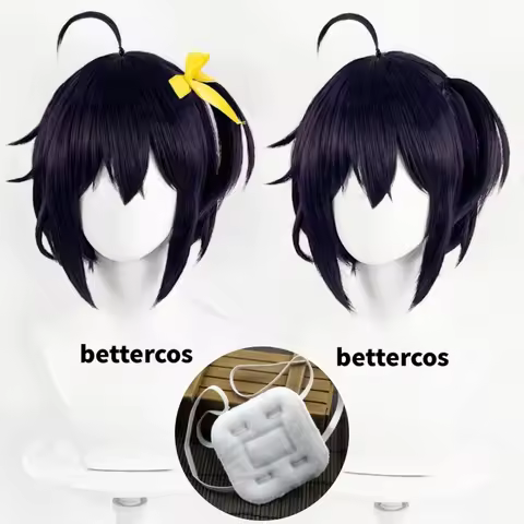 Takanashi Rikka Cosplay Anime Love, Chunibyo & Other Delusions Wig Purple Black Heat Resistant Synth
