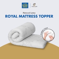 OSTEO CARE Natural Latex Royal Mattress Topper With Rubber Strap - Queen/King (Pelapik Tilam Getah Asli Tebal)