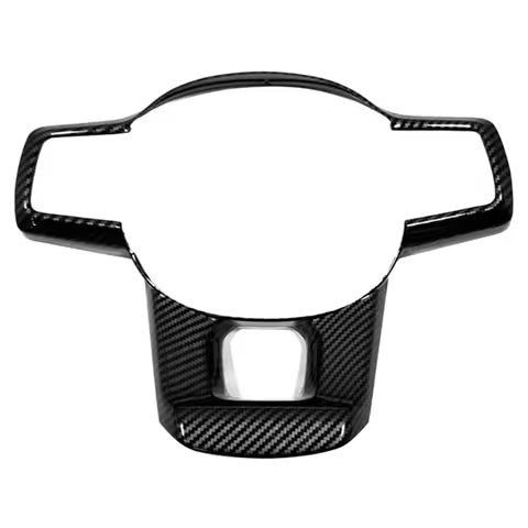 Car Carbon Fiber Steering Wheel Panel Cover Trim Decoration Frame Sticker for Kia Sorento MQ4 2021 2