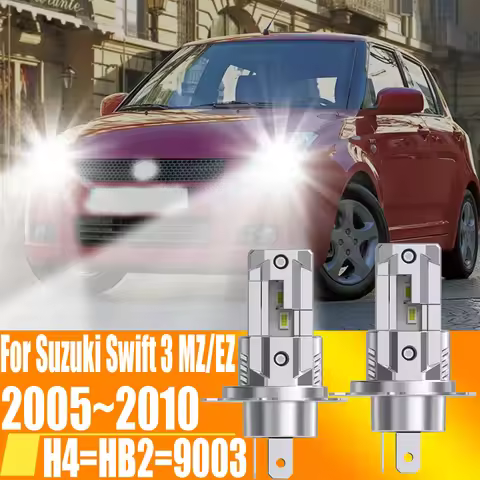 2pcs H4 HB2 9003 Led Headlight Canbus Car Bulb High Power White Fog Light Diode Lamp 12v 55w For Suz