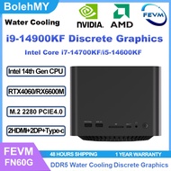 FEVM FN60G WE Water Cooling Intel i9-14900KF/i7-14700KF/i5-14600KF RTX4060/RX 6600M Discrete Graphic