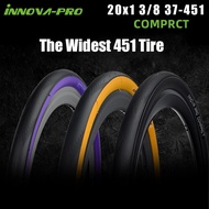 INNOVA 20x1 3/8 The Widest 451 Bicycle Tire on the Market 20inch 37-451 Lightweight Folding Racing B