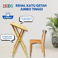 FYKIDS - REHAL KAYU GETAH PINE TINGGI - Meja Mengaji Tinggi - Rehal Mengaji