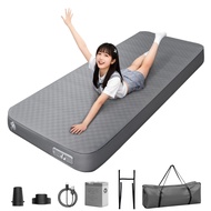 Air mat camping mat【Inflates in 30s, 10CM thick】Foot pump/high resilience sponge, R value 4.0/9.5, f