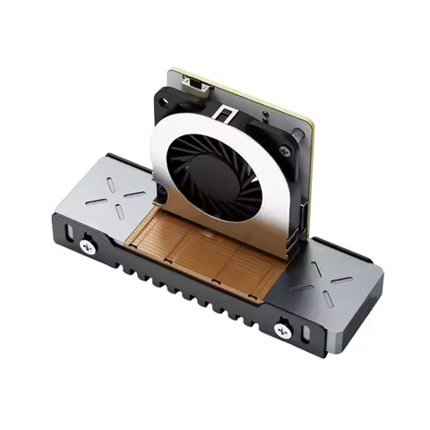 M. 2 SSD Air-Cooled Heatsink 5-Speed Adjustment PWM Cooling Fan For Pcie 5.0 Nvme SSD For M. 2 2280 