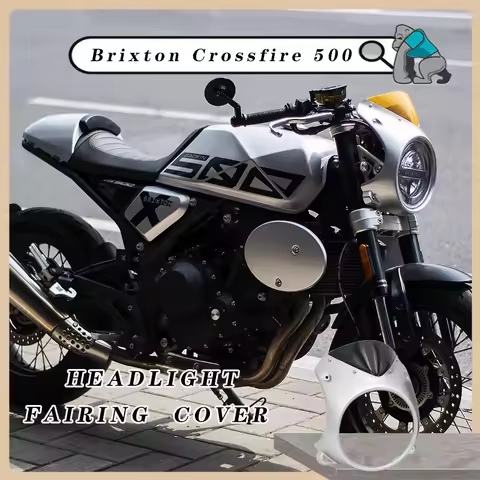Customized For Brixton Crossfire 500 GK500 Motorcycle Round ABS Plastic Screen Headlight Fairing Win