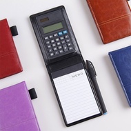 A6 Binder Note Leather Cover with calculator