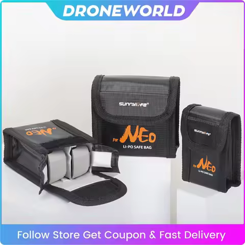 Drone LiPo Battery Safe Bag For DJI Neo/NEO 2 Explosion-proof Protective Bag Battery Storage Case fo