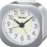 [Powermatic] Seiko QHE121SN Analog Quartz Lumibrite White Dial Alarm Clock QHE121S