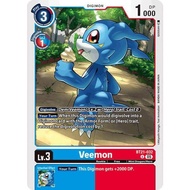 Digimon Card Code BT21-032 - Veemon - Digimon - Uncommon