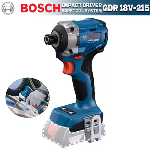 BOSCH GDR 18V-215 Cordless Impact Driver Professional 215 Nm Brushless Impact Drill 1/4" Internal He