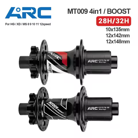 ARC MT009 Rear Hub 4in1 BOOST 10x135 12x142 12x148 MTB XC Gravel E Bike Bicycle Hub 28H 32H HG XD MS