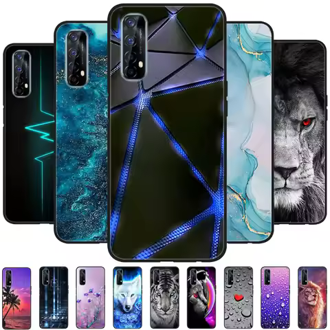 For Realme 7 4G 5G RMX2155 Case Phone Cover Silicone Soft TPU Back Cases for Realme 7 Pro Case Realm
