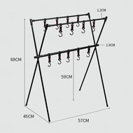 ราวแขวนอุปกรณ์camping ที่แขวงหม้อ อุปกรณ์camping