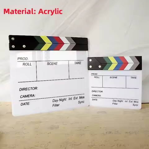 RF05 Director Video Scene Clapperboard Clapper Board Dry Erase Director TV Movie Clip Film Action Sl