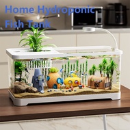 Fish Tank Aquarium Set Desktop Novice Mini Plastic Fish Tank Home With Cover Fish Tank Ecological La