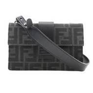 Pre-owned FENDI Marsupio Baguette 3-Way Clutch Shoulder Bag (7M0295) - Nylon Canvas and Leather, Mad