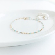 天河石 + 小金球 x 14KGF手鍊 • 點點星河系列