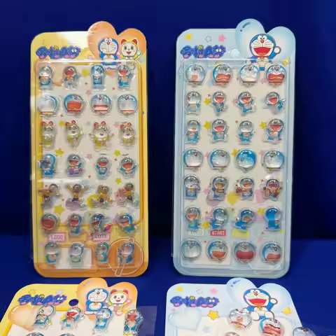 2026 New Doraemon 3D Stereoscopic Crystal Stickers Children's Creative Handbooks Stereoscopic Decora