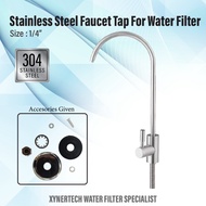 Stainless Steel Faucet Tap For Water Filter with Accessories QC Passed Safe Drinking 1/4" Faucet