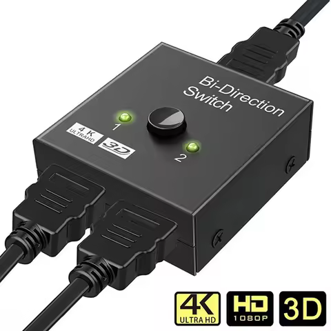HDM Bi-Directional Interconversion I Switcher Two-in-One-Out HD Video 1-in-2-Out Smart HDMI Switcher