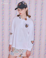 Endless Holiday เสื้อโปโล Lady & The Tramp Bella Polo Shirt Patch of Love (used like new)