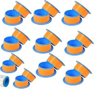 3 Pairs Stretch Wrap Dispenser Plastic Hand Saver Shrink Wrap Handle Protective Manual Film Puller for Moving Stretch Wrap Roll Pallet Packing Wrapping Shipping Fit 3 Inch Wrap Film Core, Blue Orange