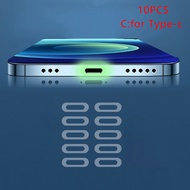 yizhuoliang 10pcs สำหรับ Type-C iPhone Apple 13 Pro Luminous CHARGING Port Anti-Scratch Sticker