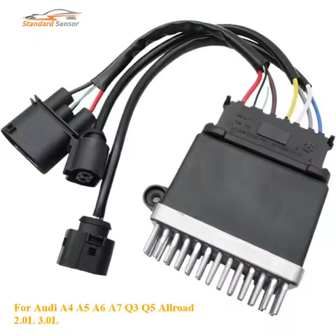 8K0959501G For Audi A4 A5 A6 A7 Q3 Q5 Allroad 2.0L 3.0L New Engine Cooling Fan Control Module 8K0959