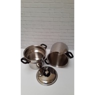 #YJK - Zebra Double Boiler 20 cm 173220 // Panci Tim Stainless