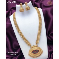 Indian matt finish haram jewellery